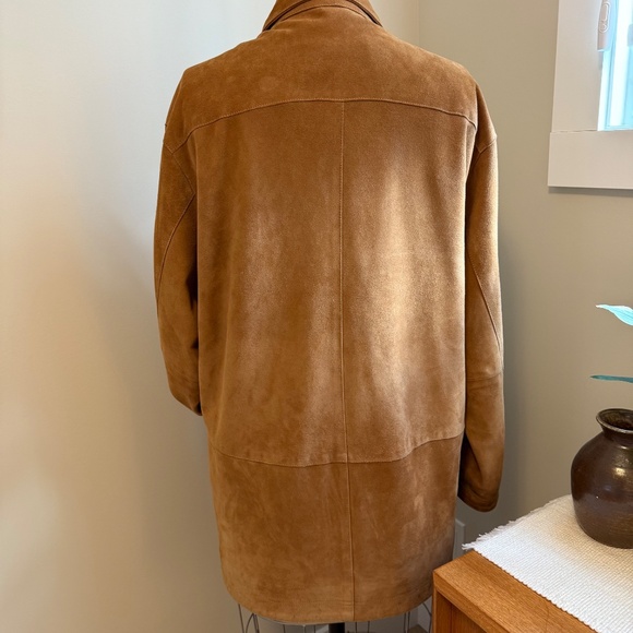 Cognac Suede Barn Jacket / Coat - Picture 4 of 16